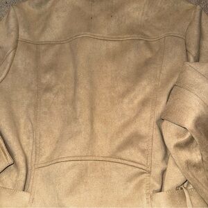 NWT brushed cotton suede cropped jacket by love joy sz small